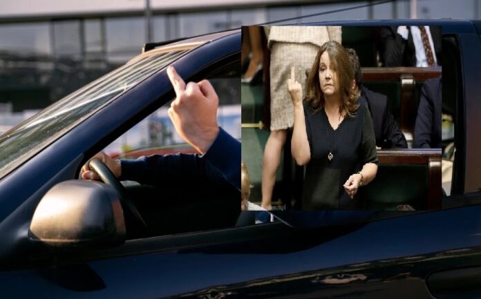 kierowca-pokazal-srodkowy-palec.-sad-uznal-to-za-zniewage-i-nalozyl-na-niego-grzywne