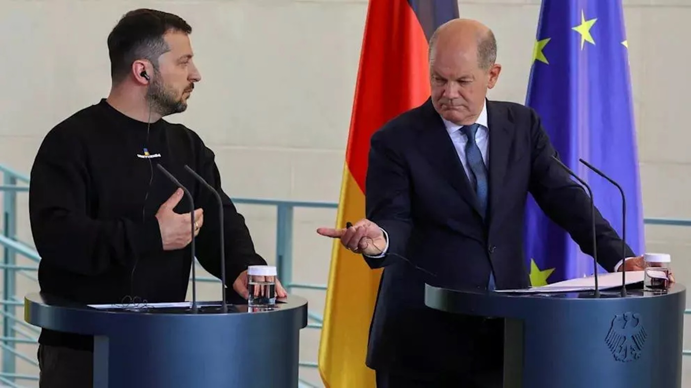 Niemcy oburzeni postawą Scholza wobec Ukrainy