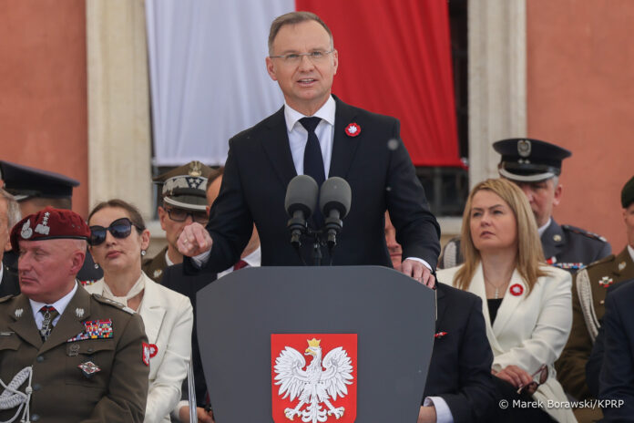 duda-podczas-obchodow-konstytucji-3-maja:-„za-wszelka-cene-trzeba-bronic-polskiej-suwerennosci-i-niepodleglosci”