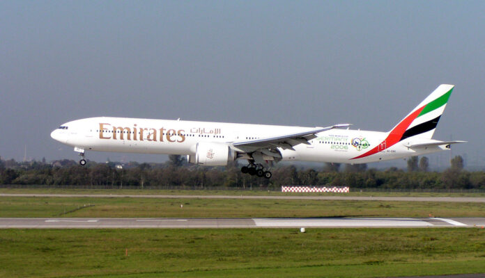 emirates-777-damaged-after-it-hit-around-40-flamingos-in-mumbai