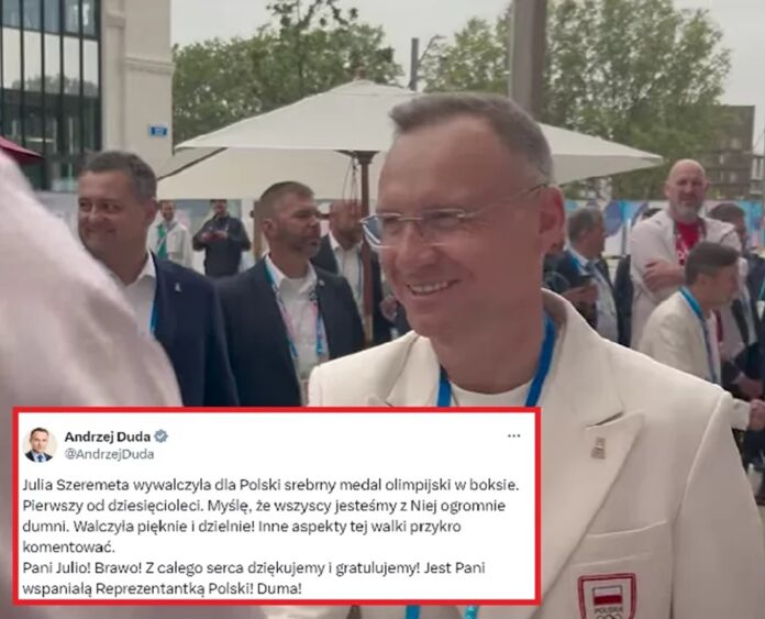 „pan-jest-prezydentem”.-duda-w-ogniu-krytyki-po-gratulacjach-dla-julii-szeremety