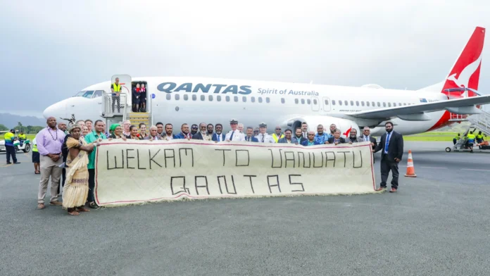 qantas-inaugurates-new-flights-between-brisbane-and-vanuatu