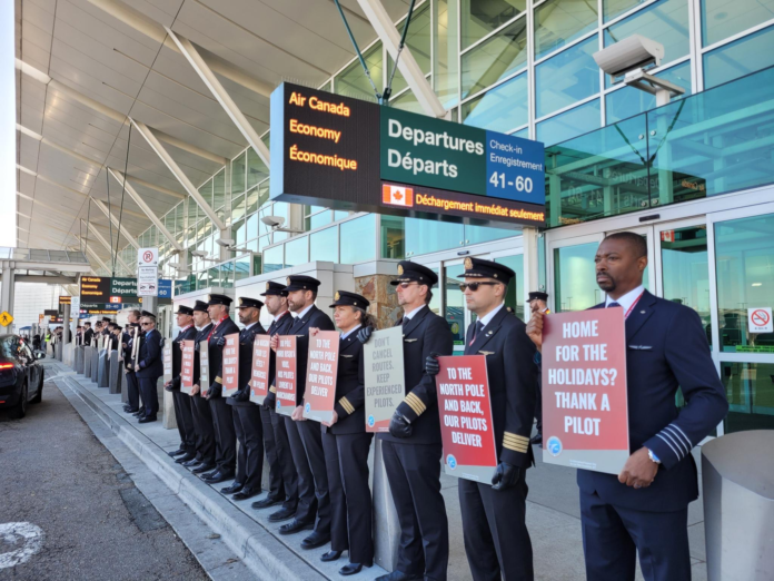 air-canada-5,200-pilots-to-go-on-strike,-airline-shutdown-its-operations