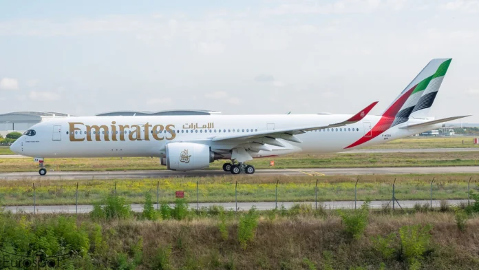 emirates-new-airbus-a350-made-its-first-test-flight-|-exclusive