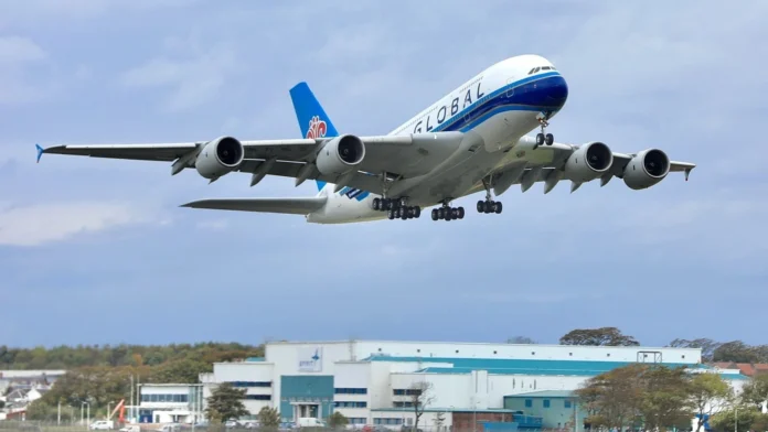 global-airlines-sends-first-a380-to-portugal-for-final-maintenance