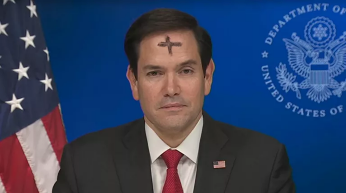 sekretarz-stanu-usa-rubio-pojawil-sie-w-telewizji-fox-news-z-popielatym-krzyzem-na-czole