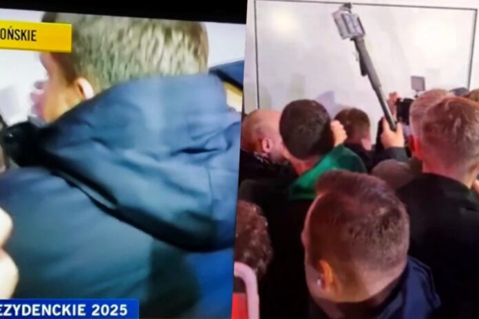 „co-wy-robicie”.-awantura-przed-hala-gdzie-dobywa-sie-debata-trzaskowskiego