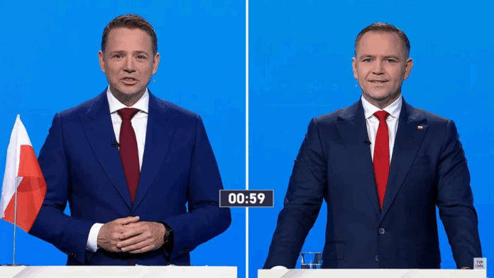 „gratuluje-szczerosci!”-trzaskowski-kontra-nawrocki-–-ostra-wymiana-zdan-podczas-debaty