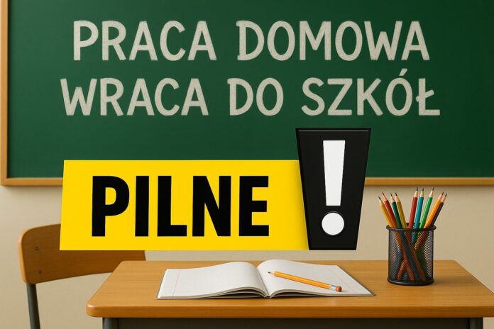 prace-domowe-wracaja-do-szkol-na-stale.-ministerstwo-edukacji-podjelo-decyzje