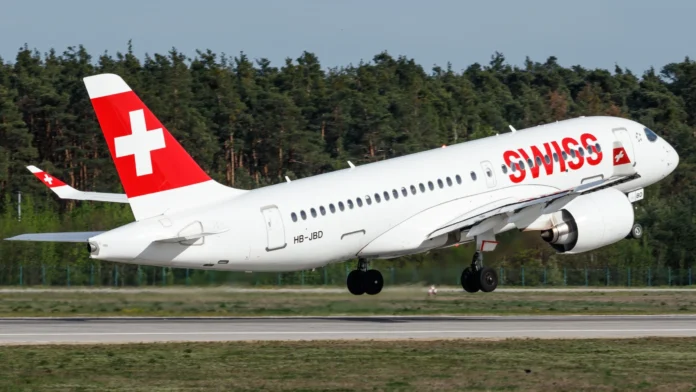 swiss-a220-makes-emergency-landing-in-friedrichshafen,-germany swiss-a220-makes-emergency-landing-in-friedrichshafen,-germany