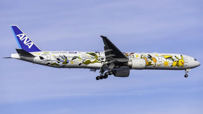 all-nippon-airways,-ana-boeing-777-returns-to-new-york