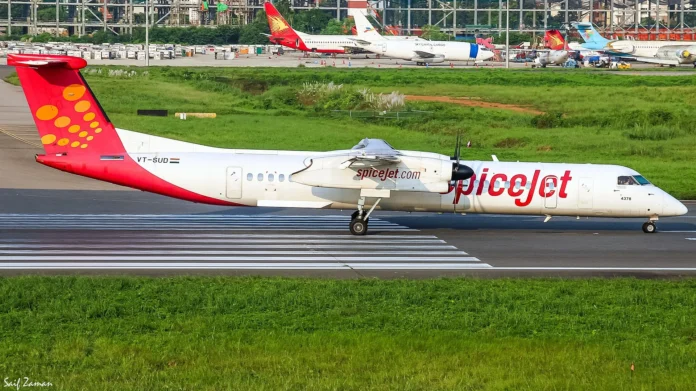 spicejet-q400-loses-wheel-at-takeoff-and-flight-makes-emergency-landing-in-mumbai spicejet-q400-loses-wheel-at-takeoff-and-flight-makes-emergency-landing-in-mumbai